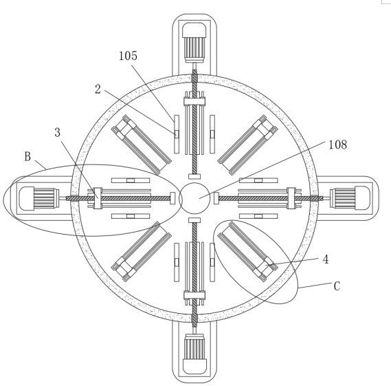 Combined clamp for finish machining of large-diameter drain valve