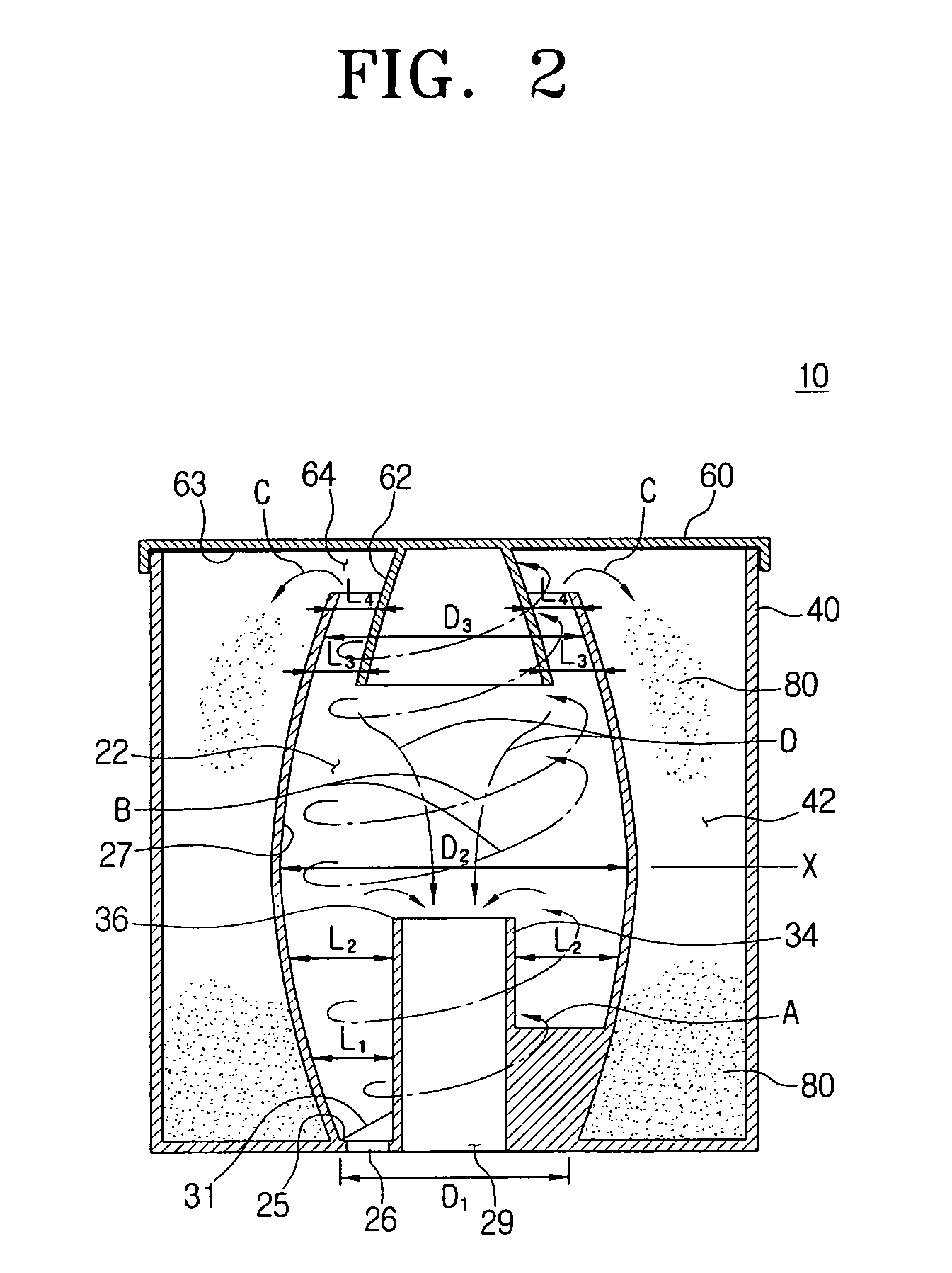 Dust collector of vacuum cleaner