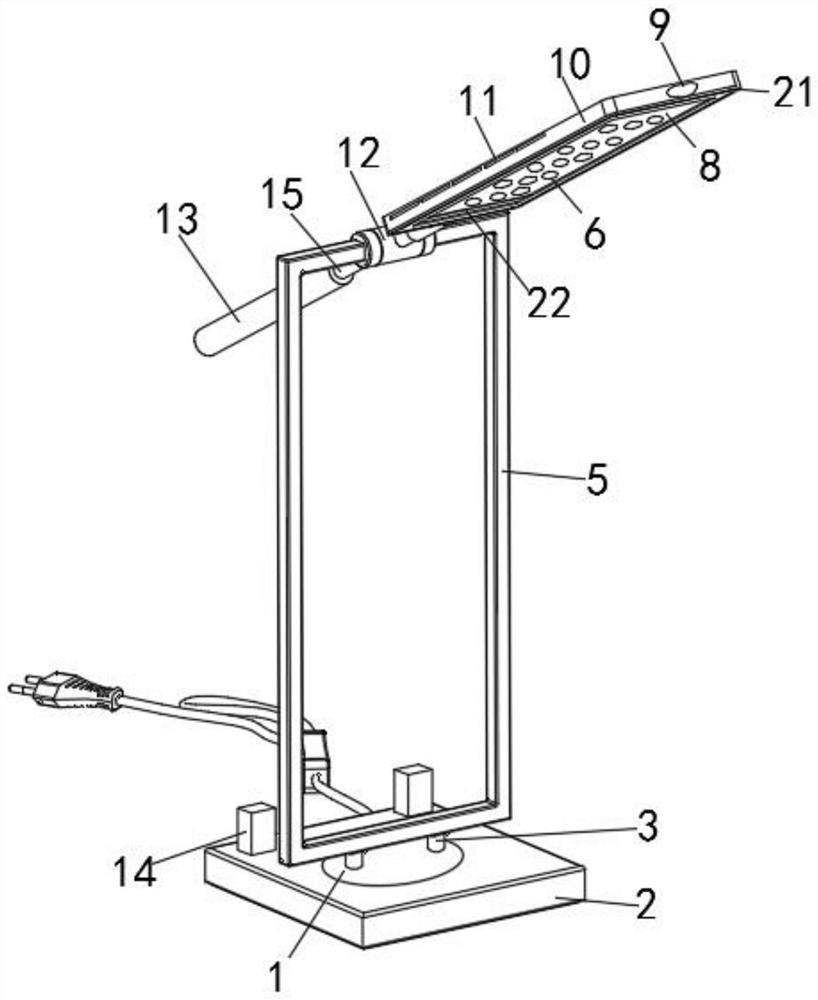 A lighting lamp with a plurality of LED arrays