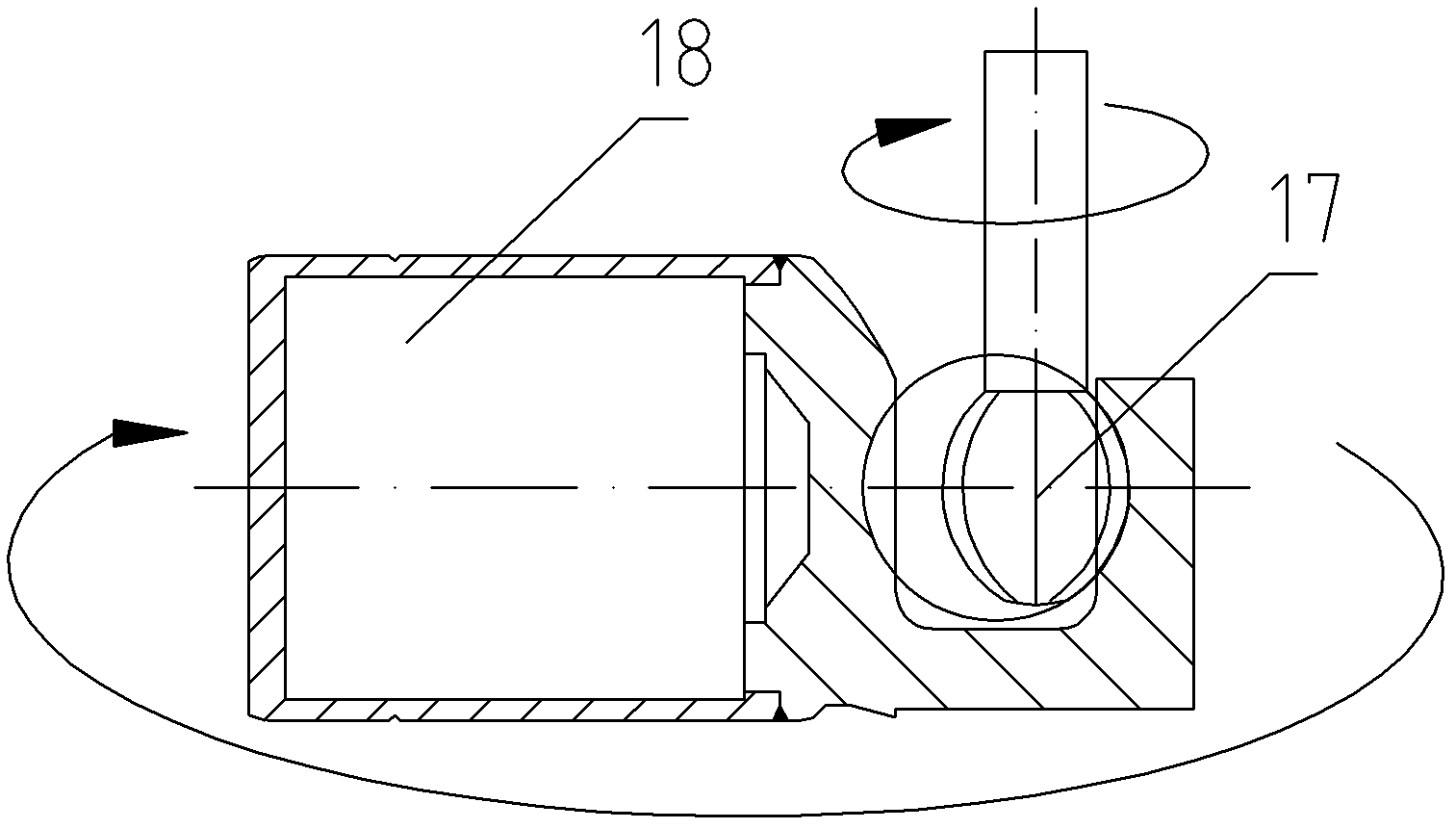 Processing device and processing method for spherical pit of piston of automobile air conditioner