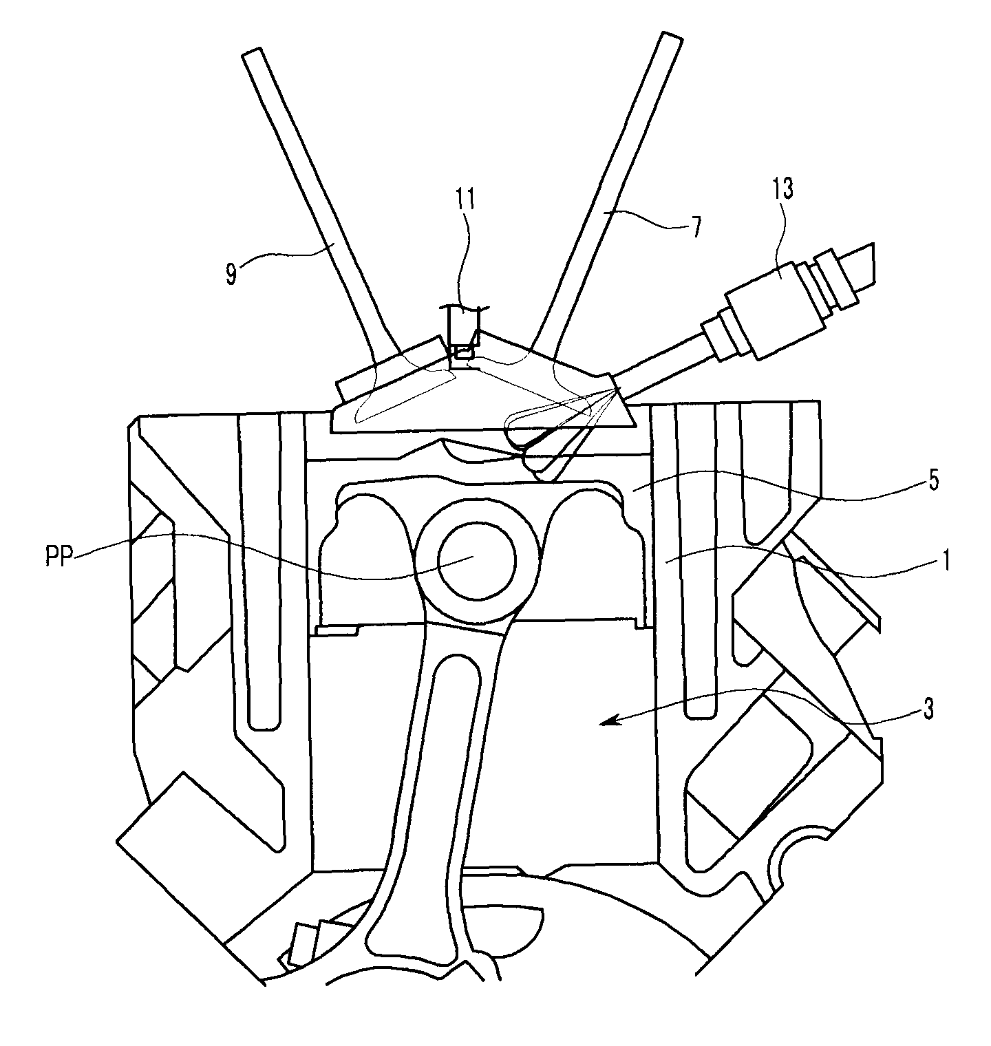 Piston of gasoline direct injection engine