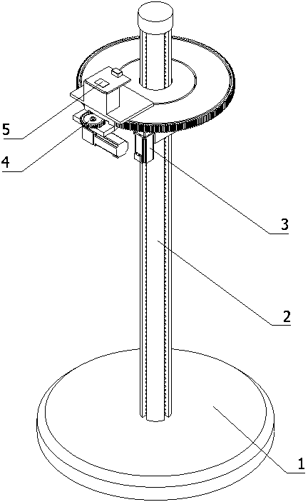 Electric power engineering multi-axis positioning electric power equipment maintenance cradle head and implementation method thereof