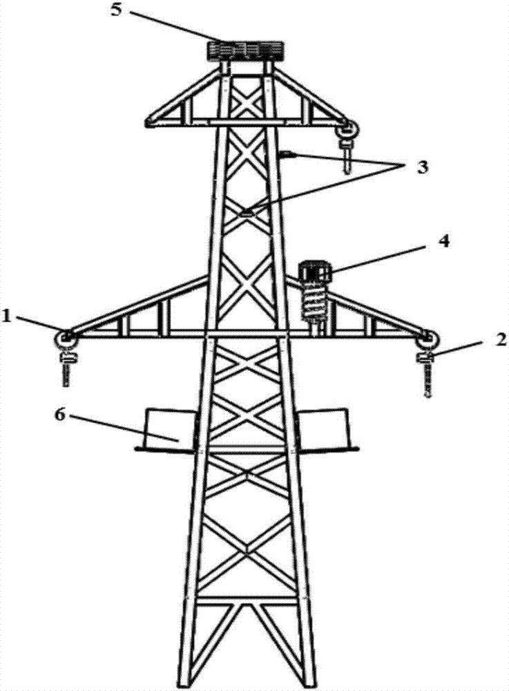 System for analyzing and monitoring mechanical and safety properties of transmission tower