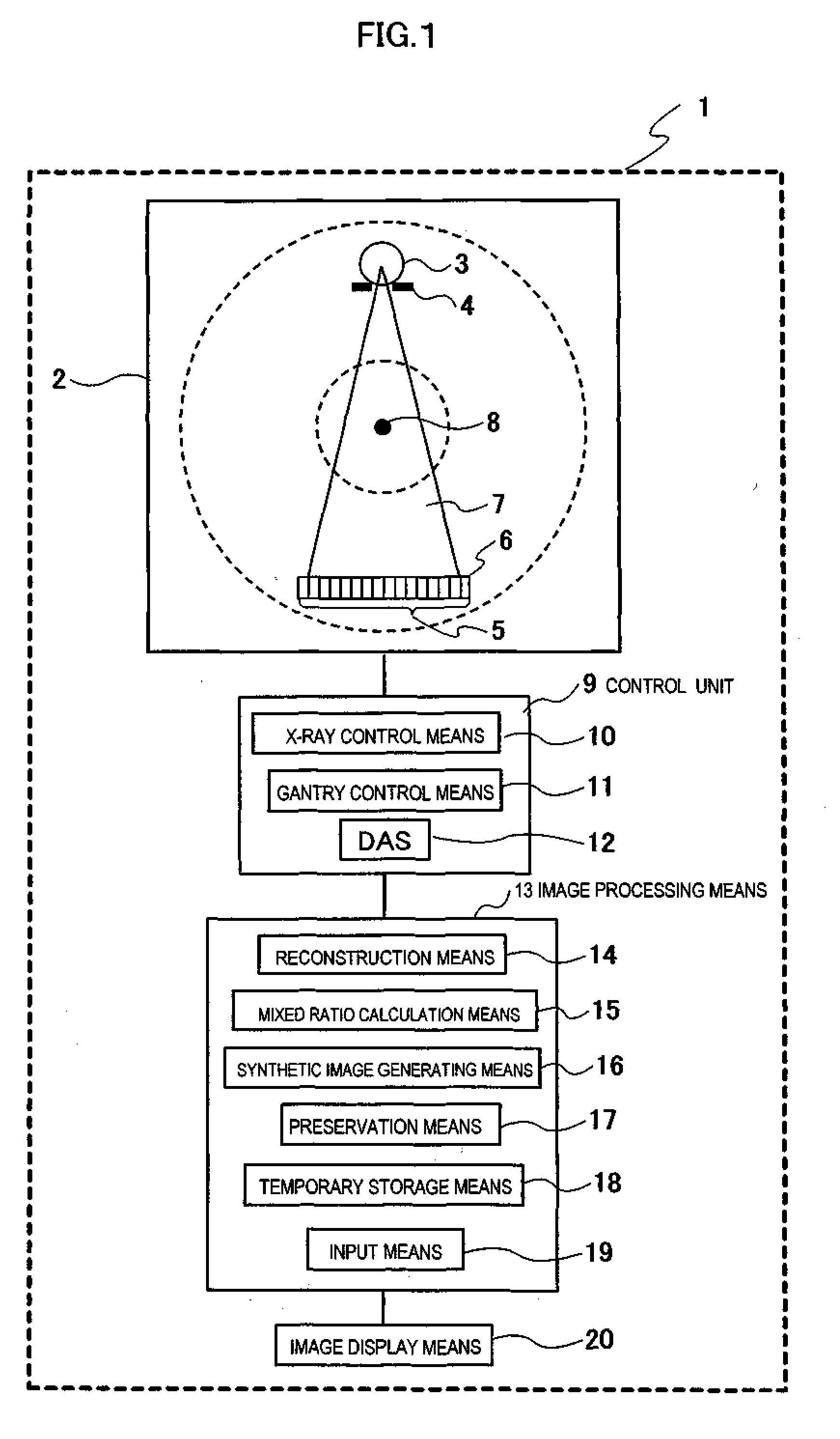 Radiographing apparatus and image processing program