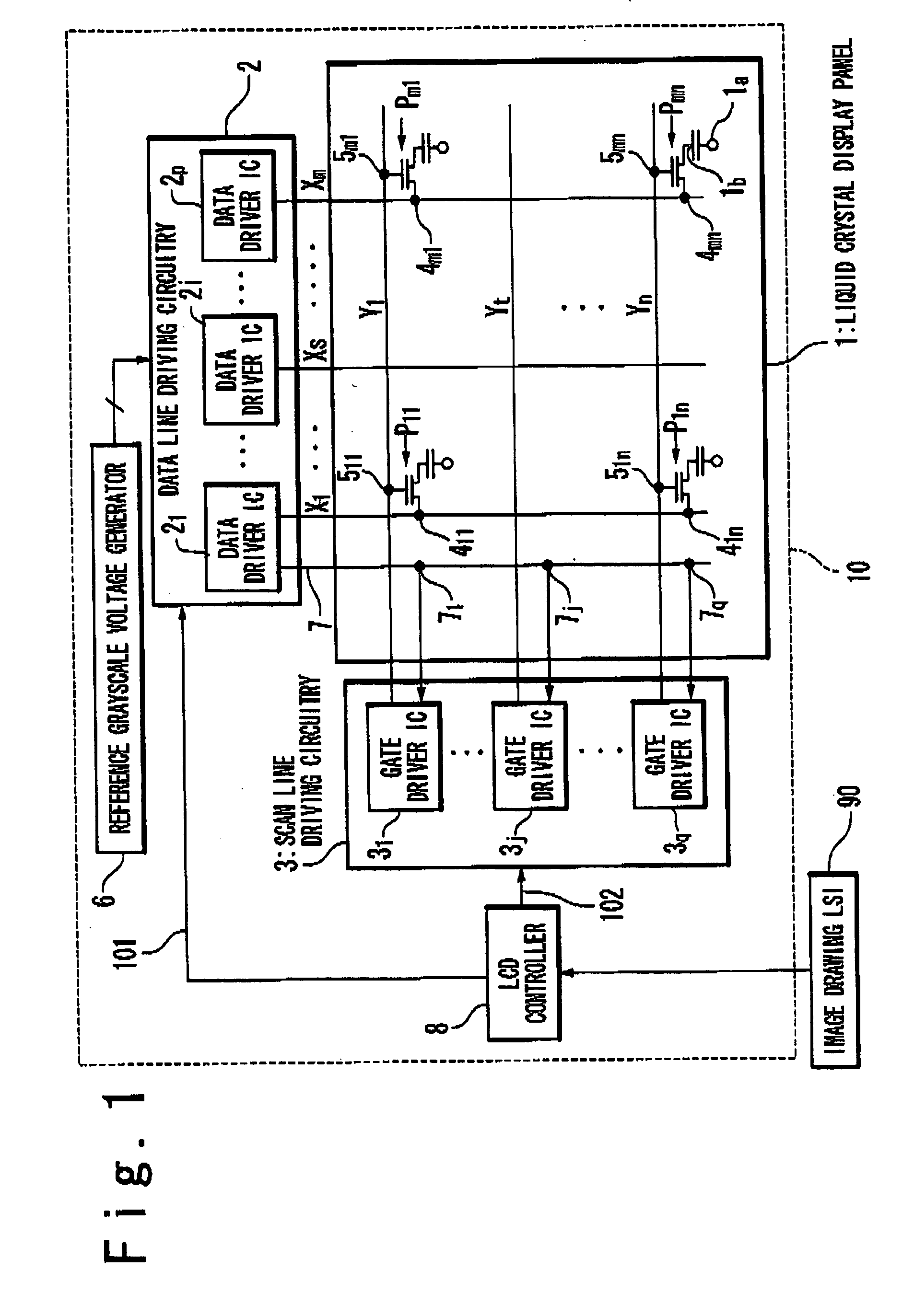 Device and method for driving large-sized and high-resolution display panel