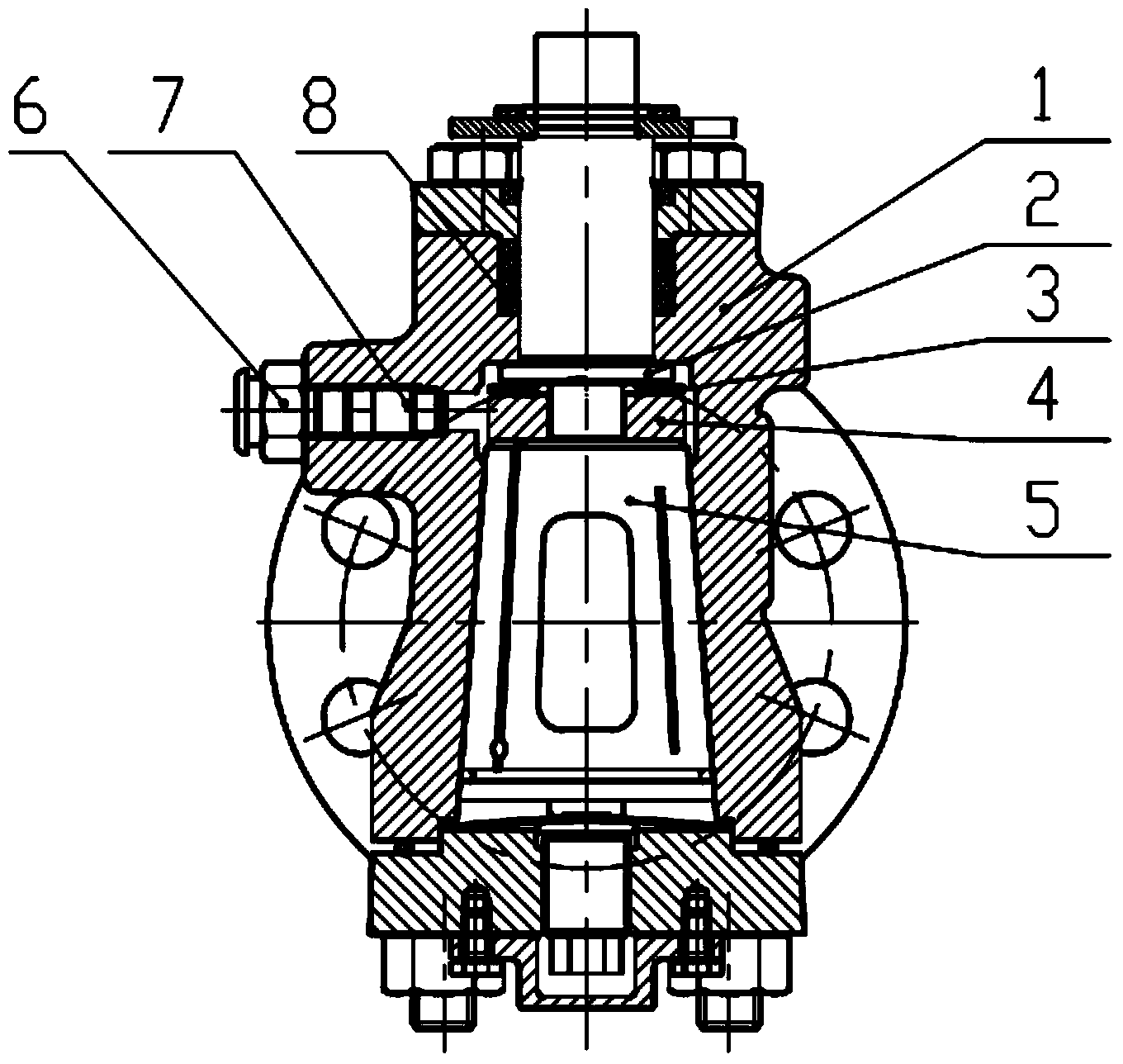 Double block and bleed pressure balance type inverted plug valve