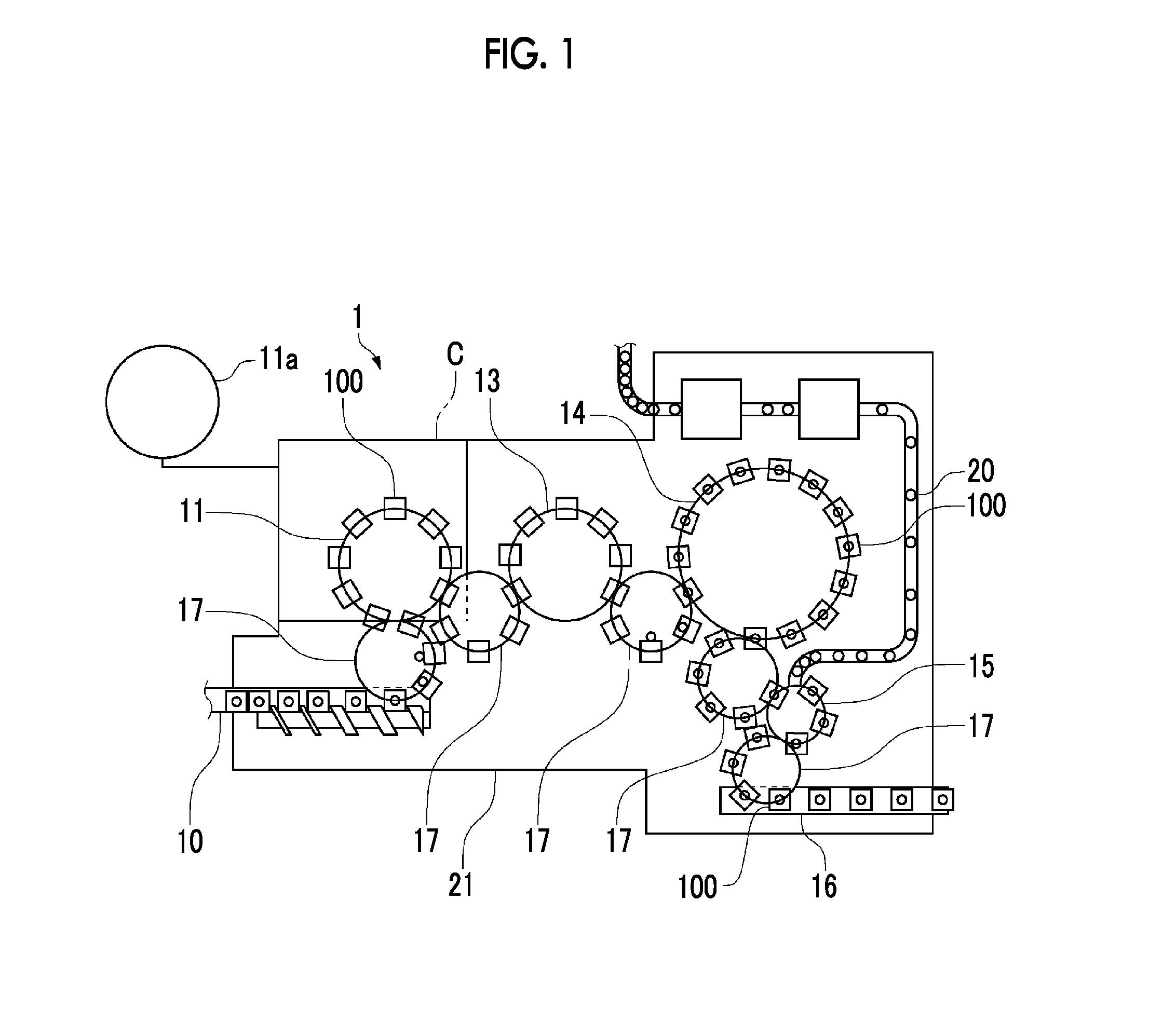 Sterilization device for container