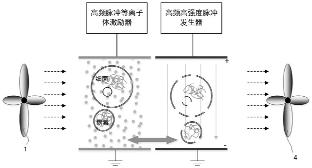 Electromagnetic Pulse Synergistic Plasma Efficient Air Purification and Disinfection Equipment