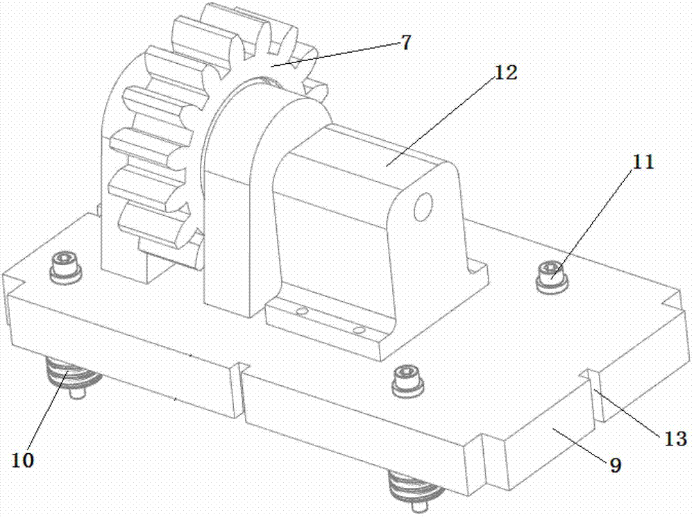 Hammer forging device for forming complicated long-axis forgings applied to radial forging machine