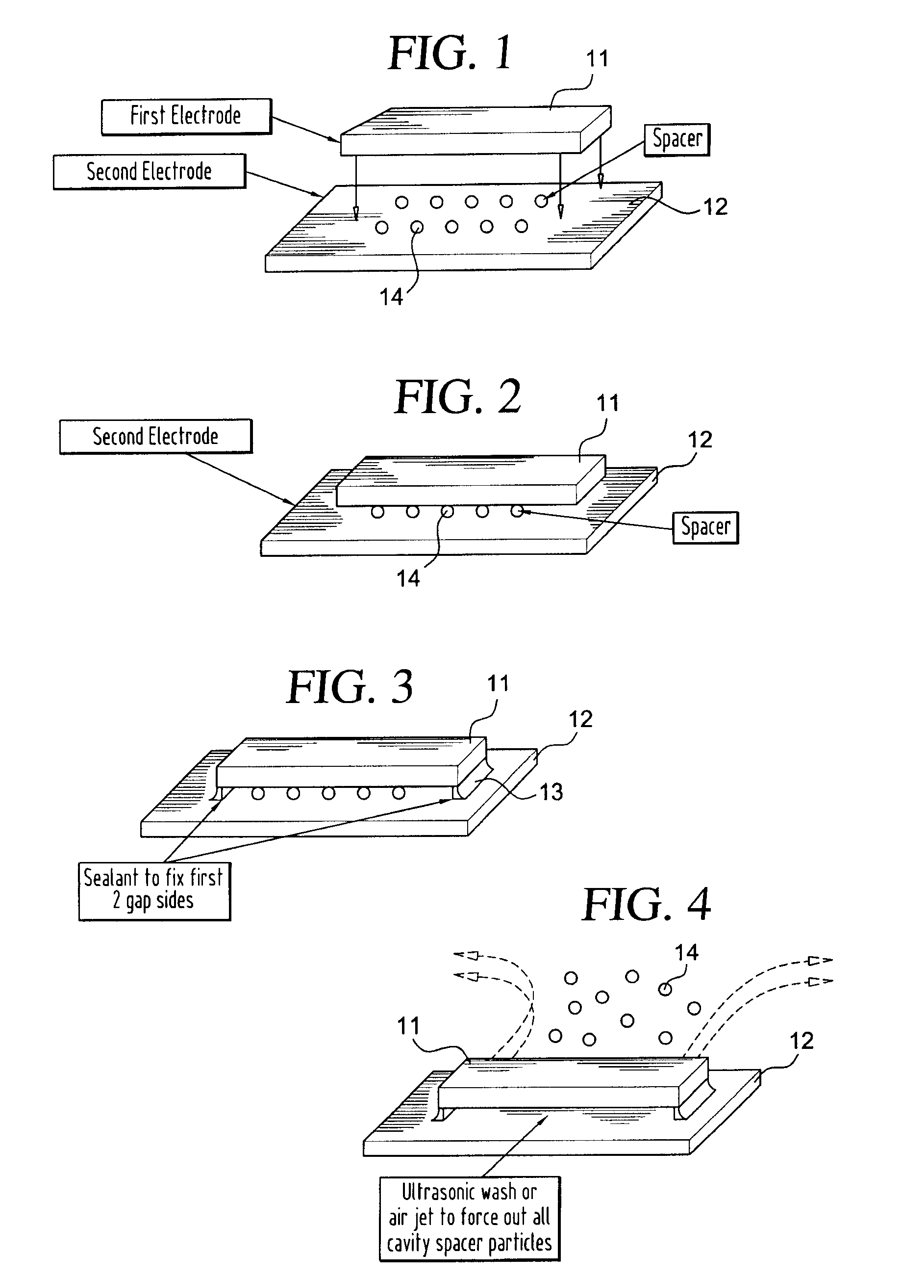 Device and method for making air, gas or vacuum capacitors and other microwave components