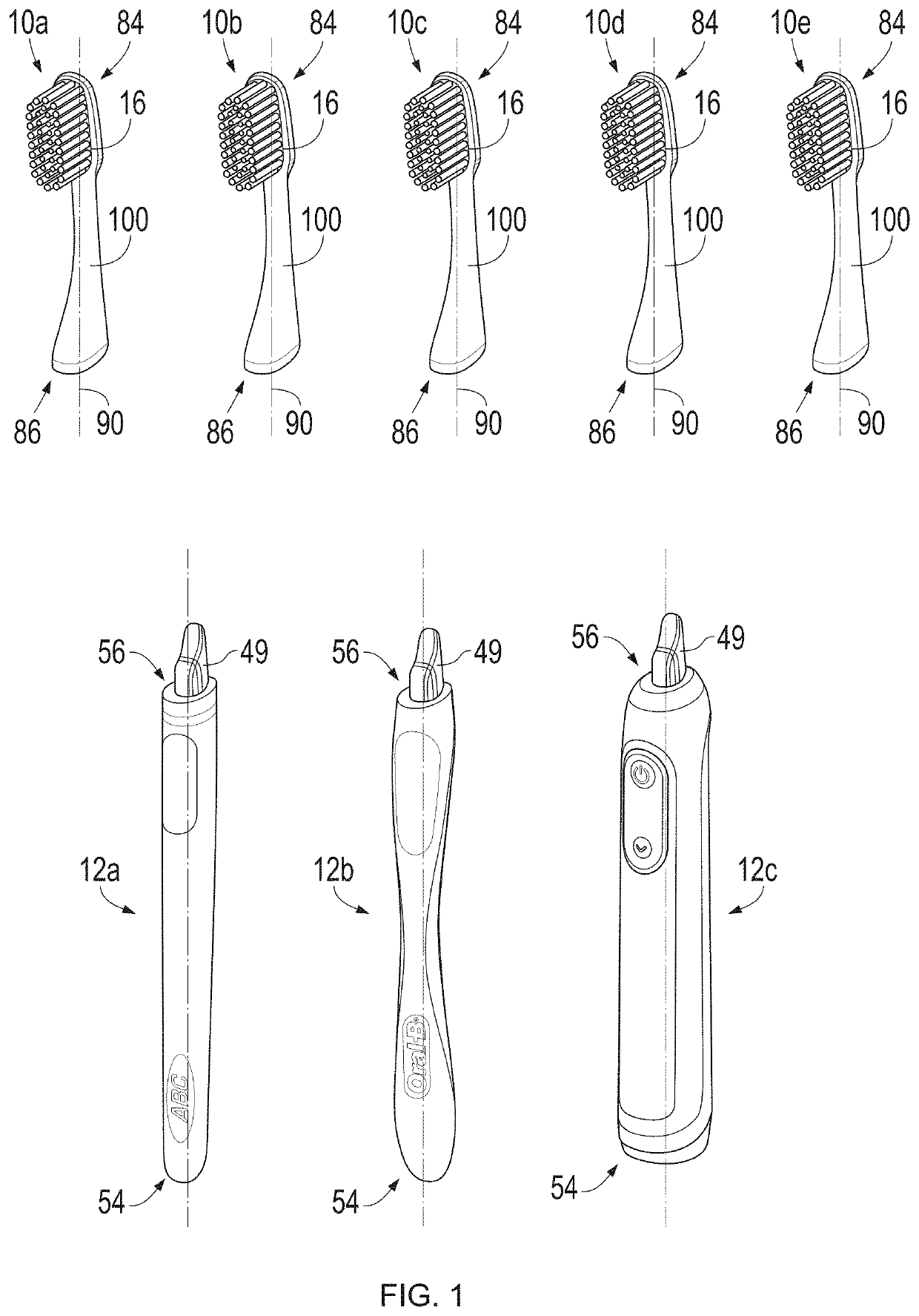 Versatile refill heads for manual and electric toothbrushes and toothbrush kit using same