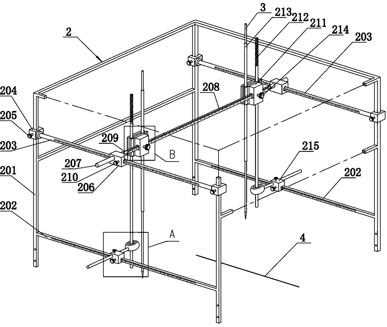 Pedicle screw positioning and adjusting device