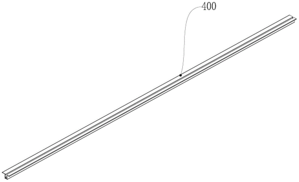 Work fixture for T-shaped automatic door guide rails