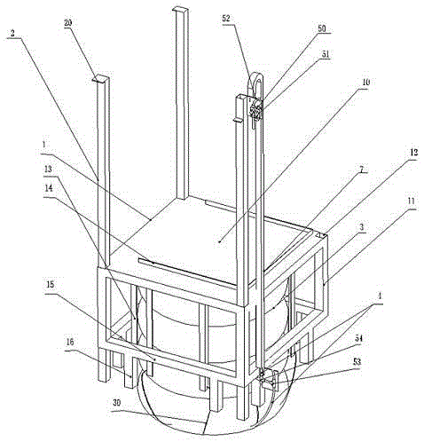 Water lifting and supporting device