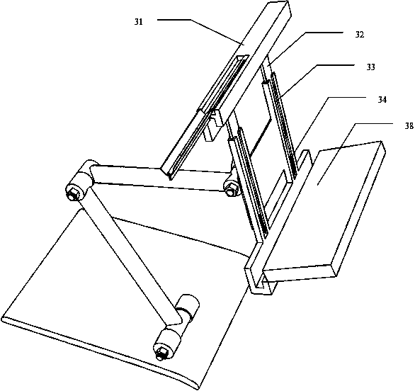 Portable folding drawing board frame