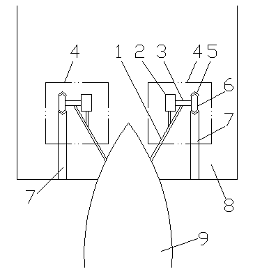 Groove cutting and hull pressing combination ice breaker and ice breaking method