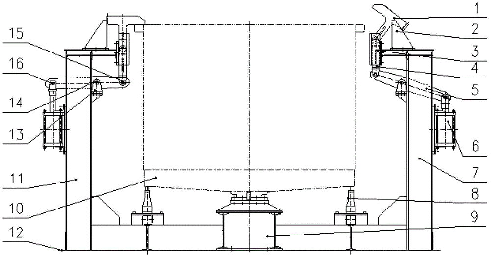 Pressing tool for assembling truck body