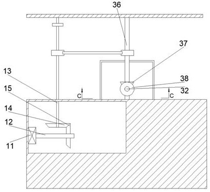 Glass edge grinding machine capable of recycling waste water and cleaning worktable