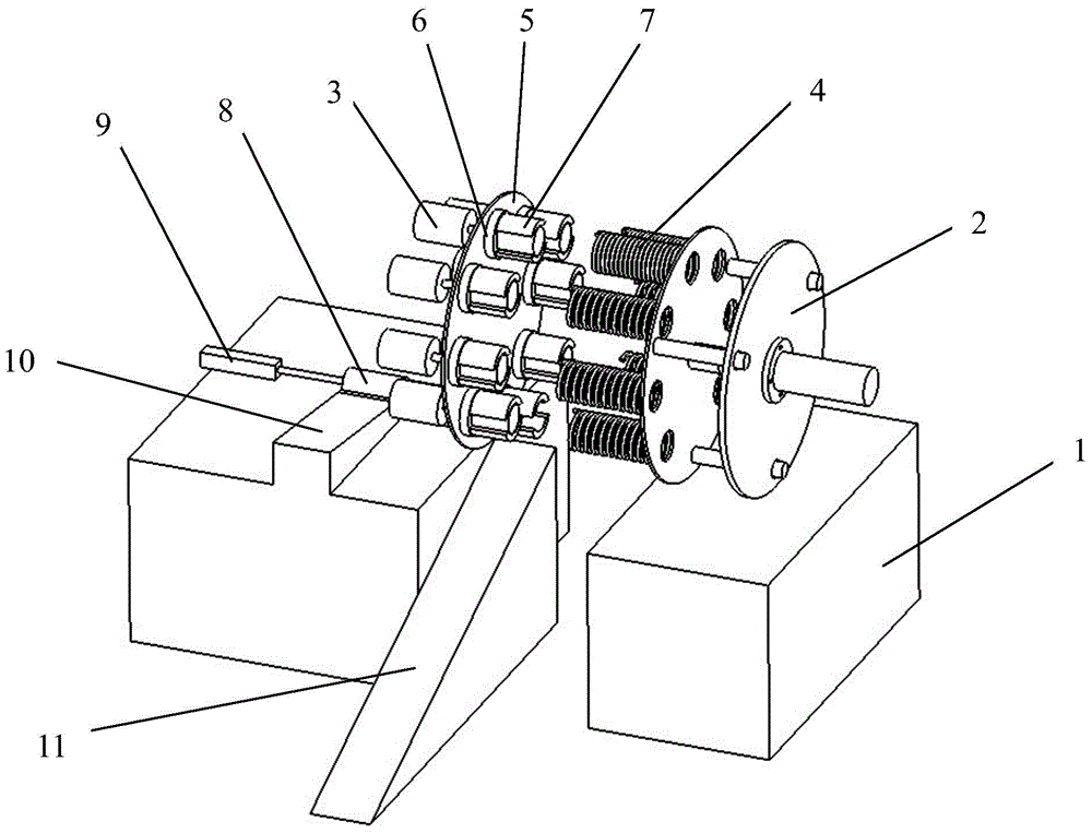 Fully automatic continuous secondary heating device for semi-solid metal billets