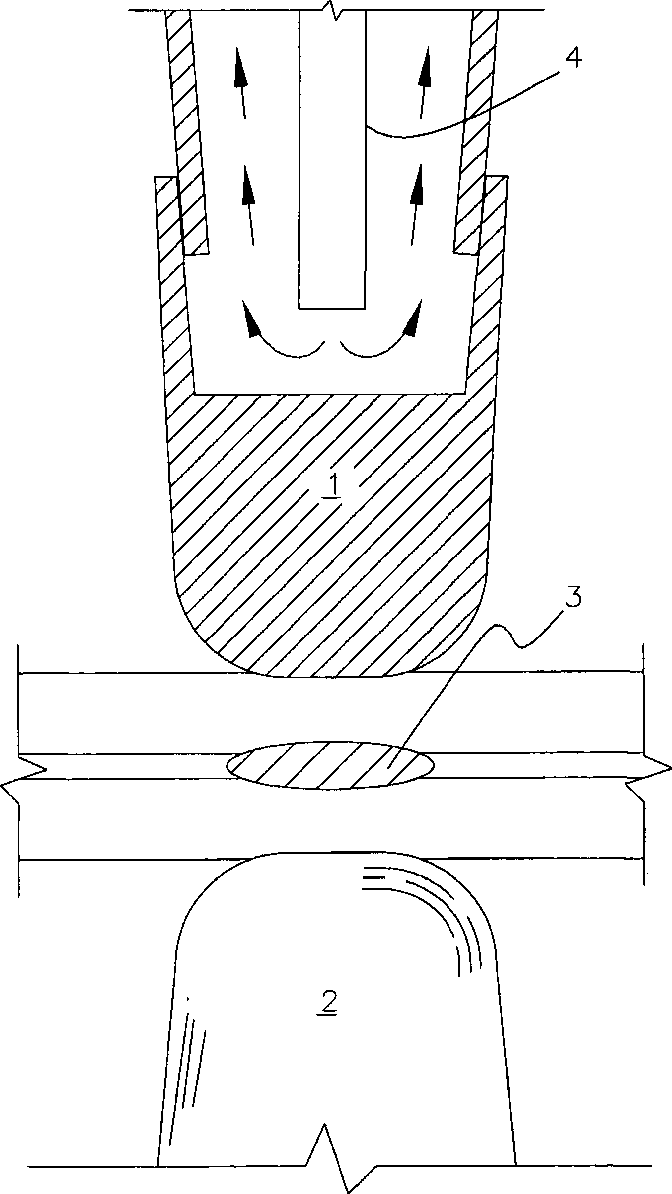 System for and method of edge welding using projections