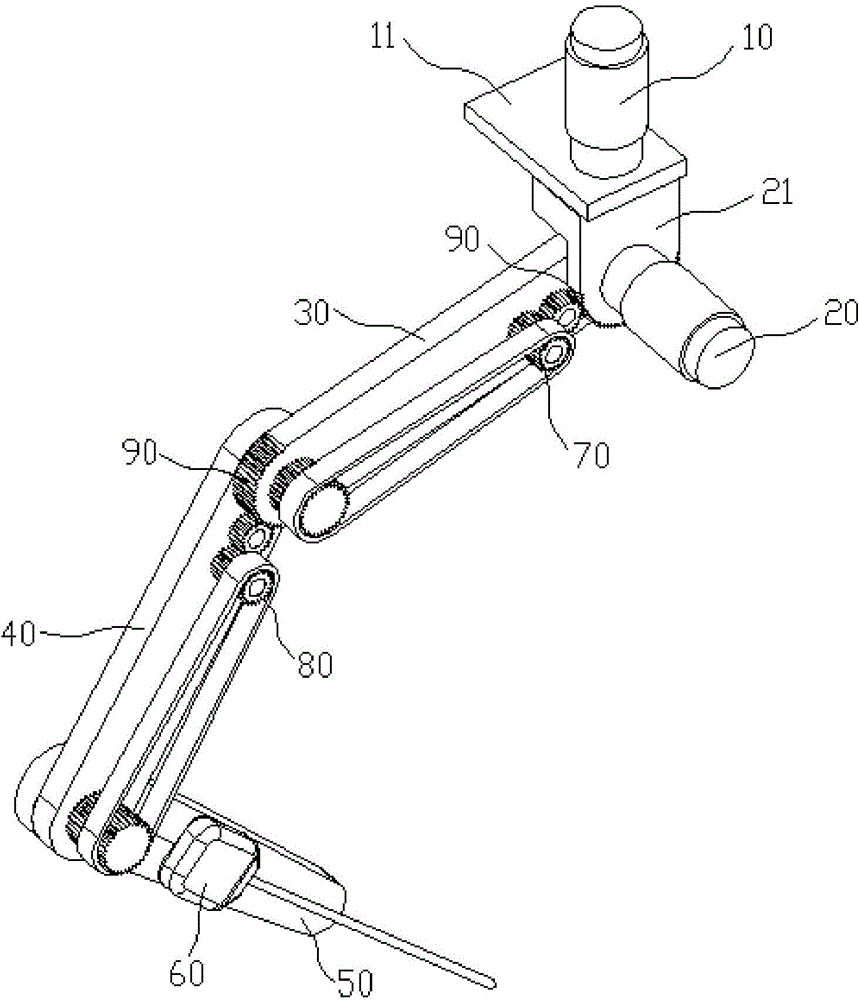 Approximate telecentric fixed-point mechanism for minimally invasive surgery operation