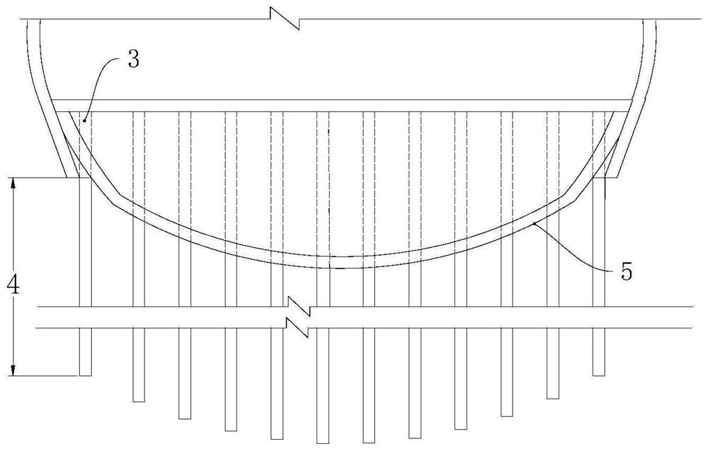 A tunnel inverted arch foundation reinforcement component and construction method