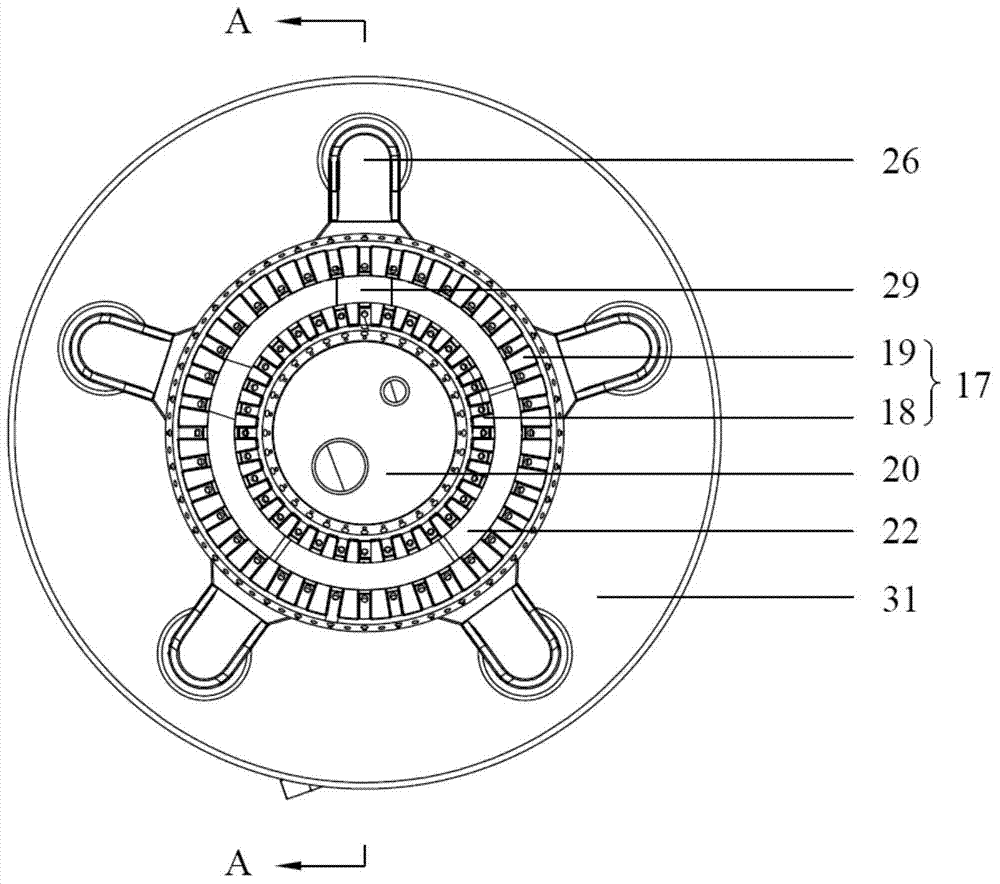 Gas stove combustor