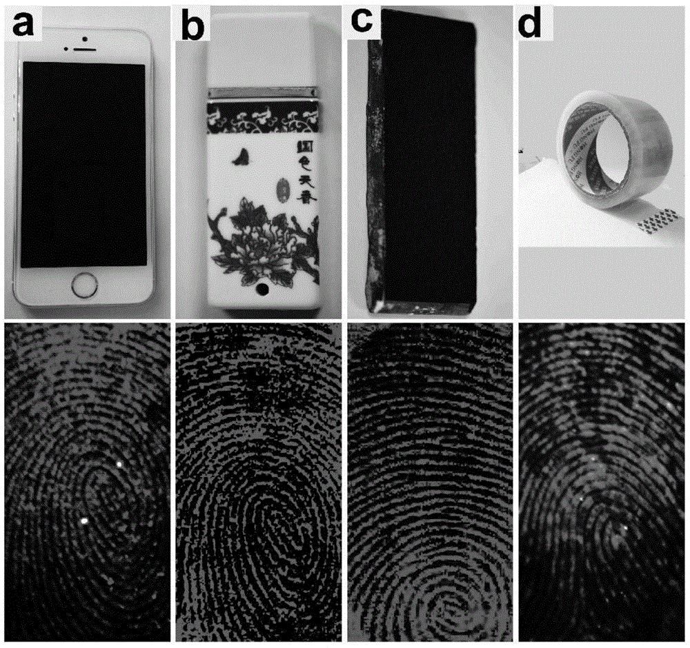 Cu2-xS self-doped semiconductor optothermal material and application thereof to invisible fingerprint imaging