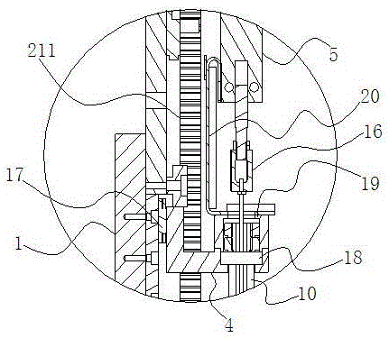 Large-scale electronic element attaching-inserting joint and attaching-inserting method therefor