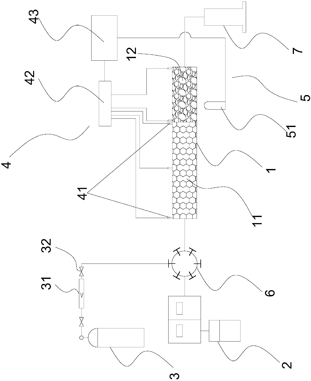 System for determining critical pressure gradient of foams generated at permeability mutation site