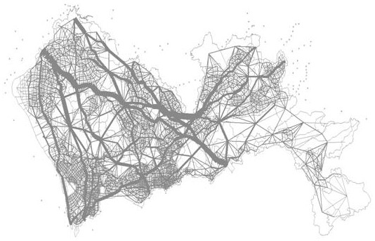 A postgis-based online traffic flow cobweb graph generation method