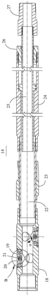 Horizontal well coiled tube drilling plug tubular column