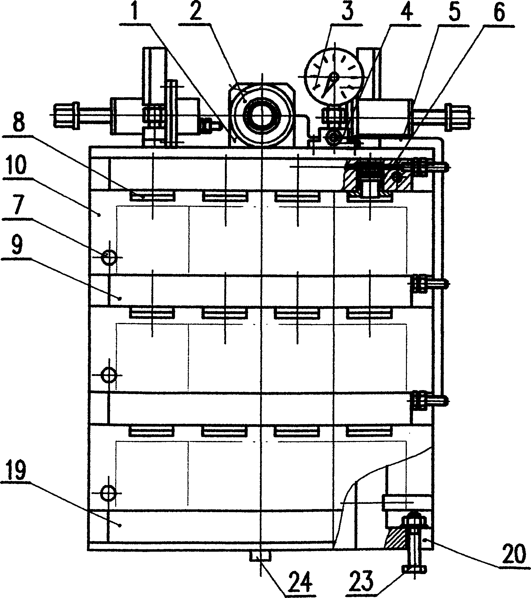Processing method for hexahedral valve assembling block parts and clamp thereof