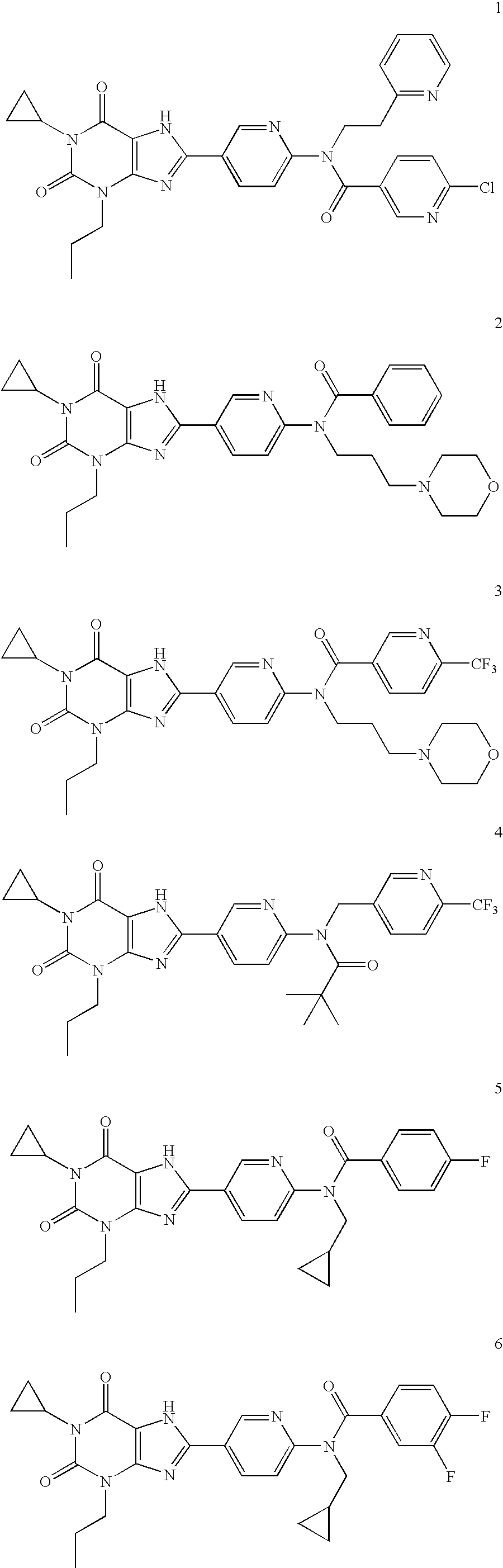 Substituted 8-[6-amino-3pyridyl]xanthines