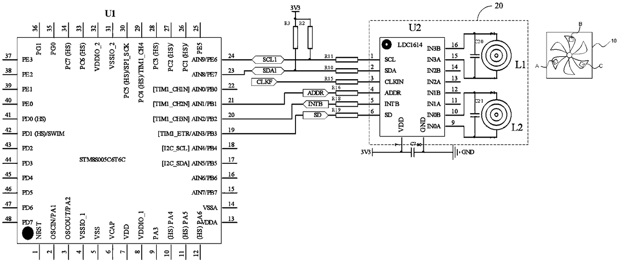 Fan speed detection device