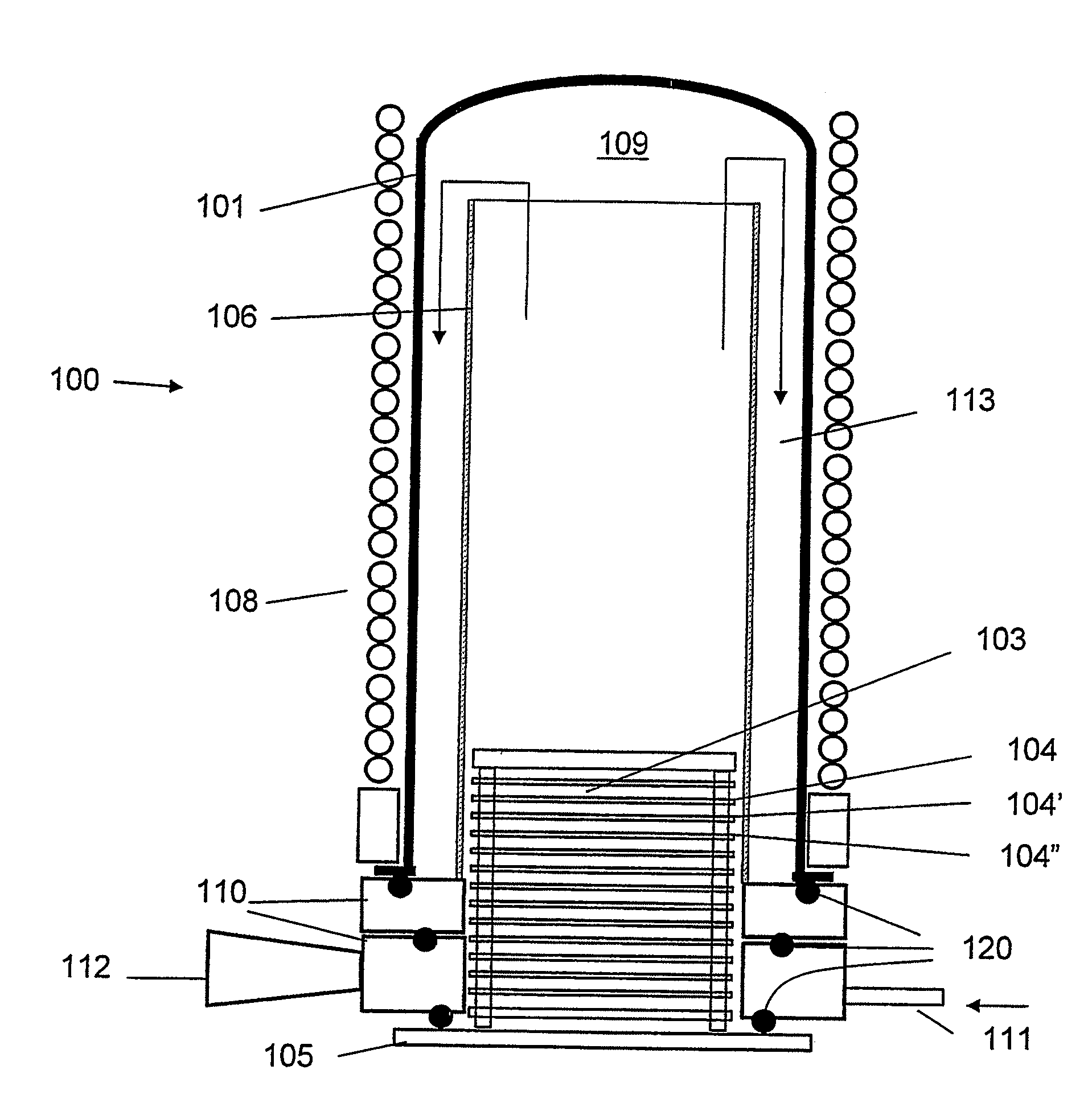 Semiconductor processing apparatus with improved thermal characteristics and method for providing the same