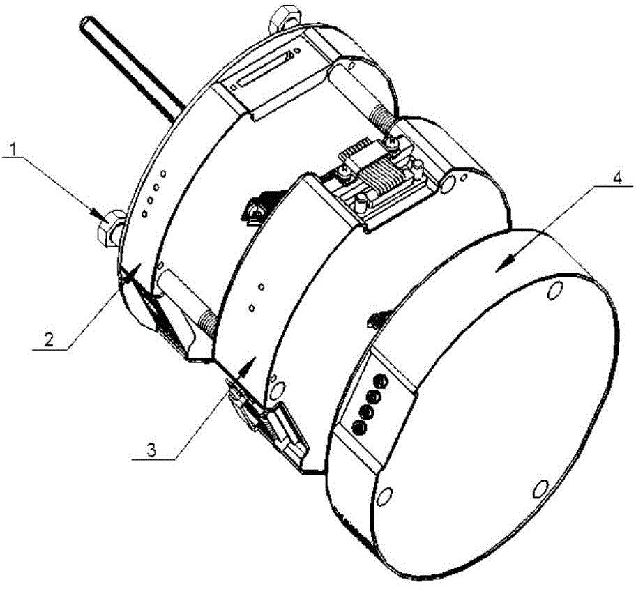 Rotor wing rotating signal collecting device for helicopter model