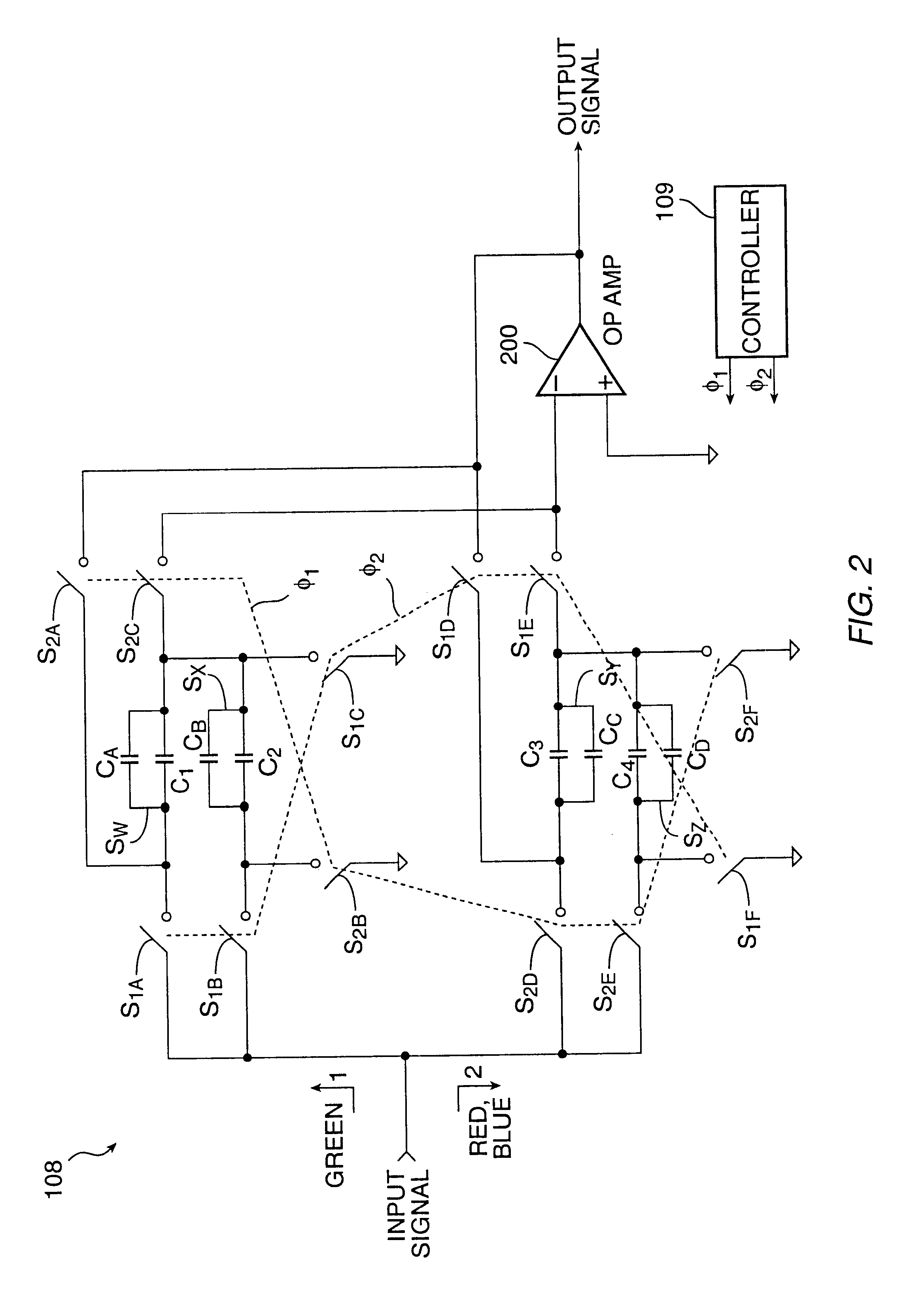 Power saving method using interleaved programmable gain amplifier and A/D converters for digital imaging devices