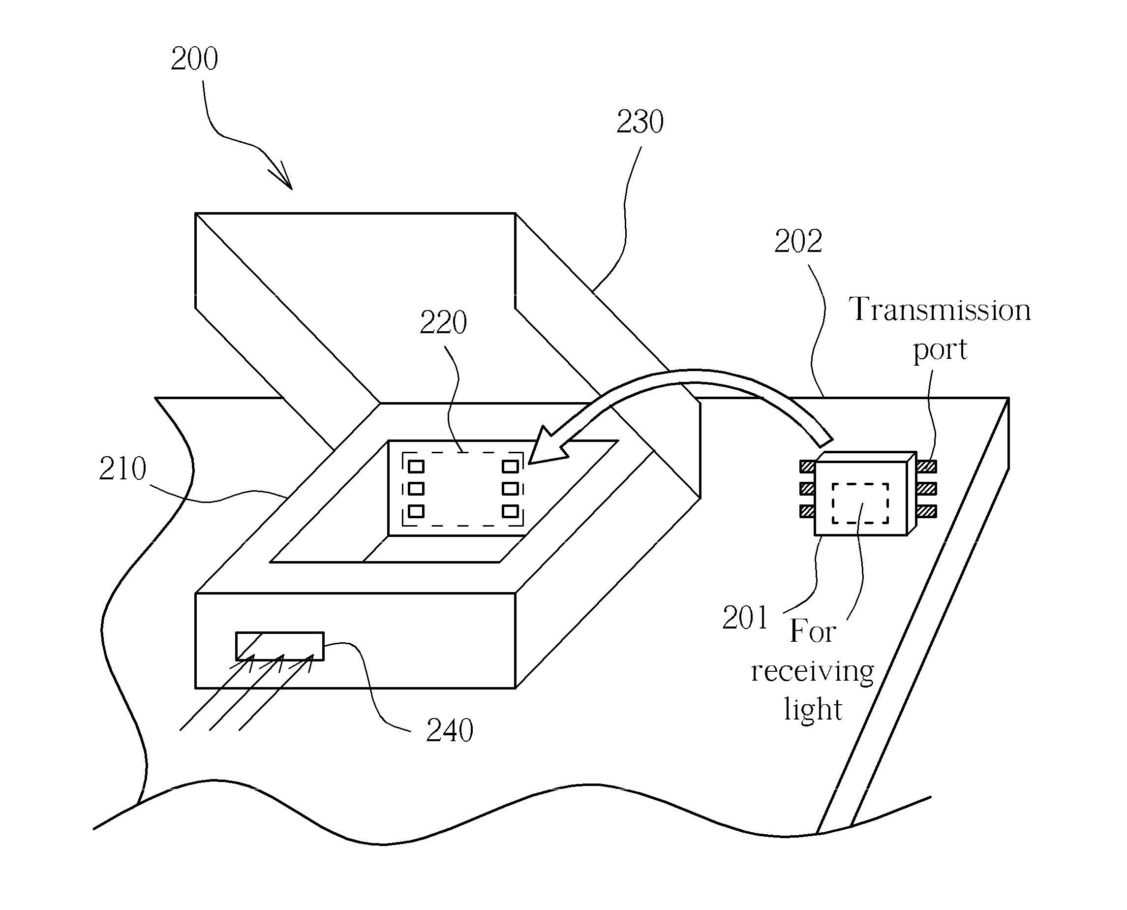 Connector of connecting light sensor and substrate and method of fabricating light sensor