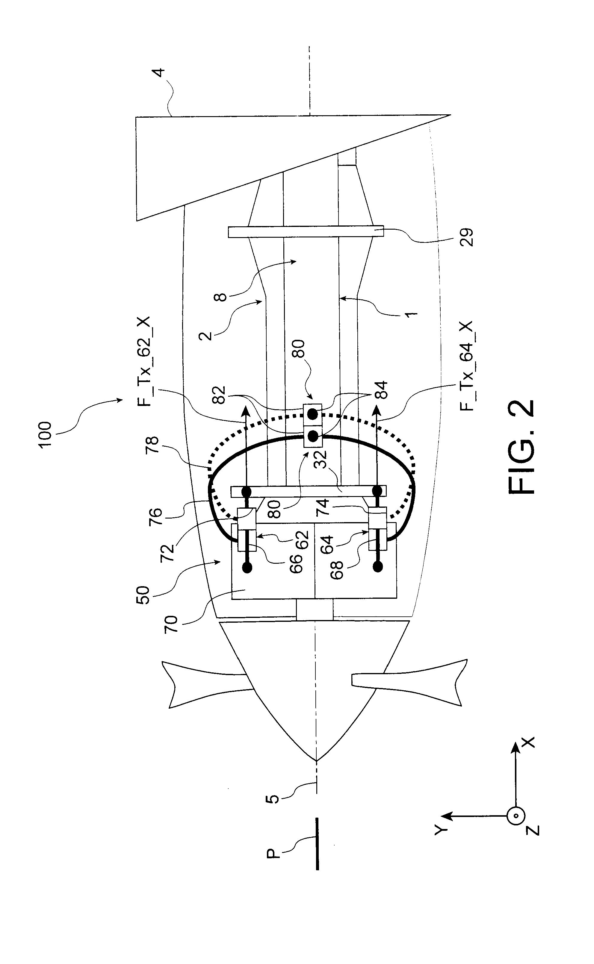 Device for mounting an aircraft turboprop engine comprising hydraulic attachments