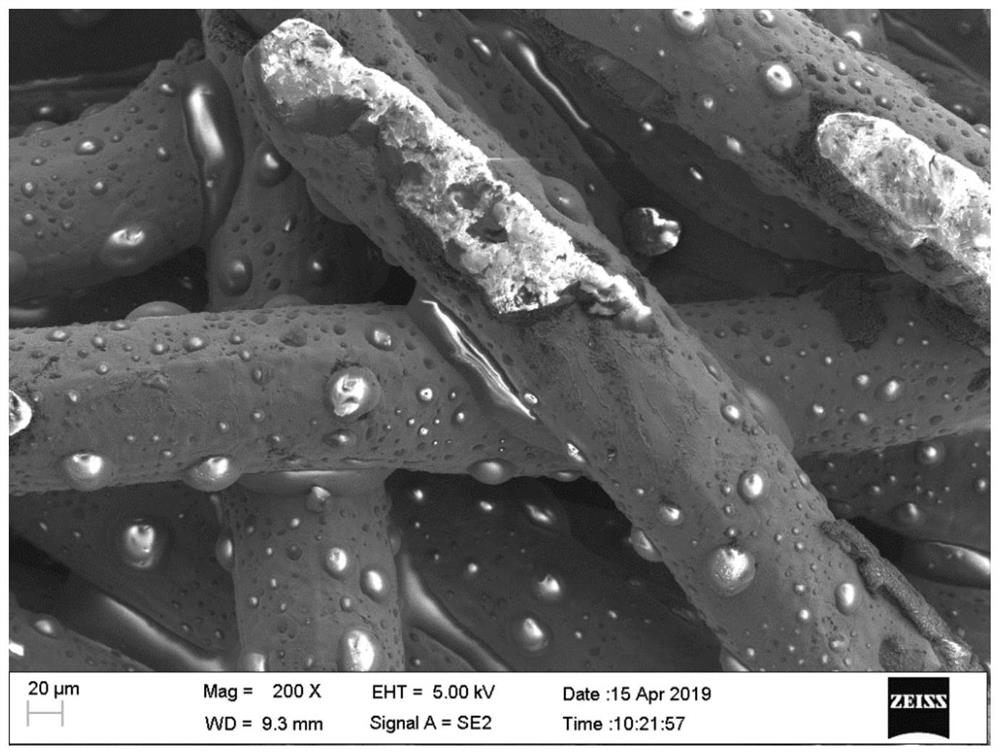 A porous fiber liquid-absorbent core with in-situ growth of carbon nanotubes on the surface and its preparation method