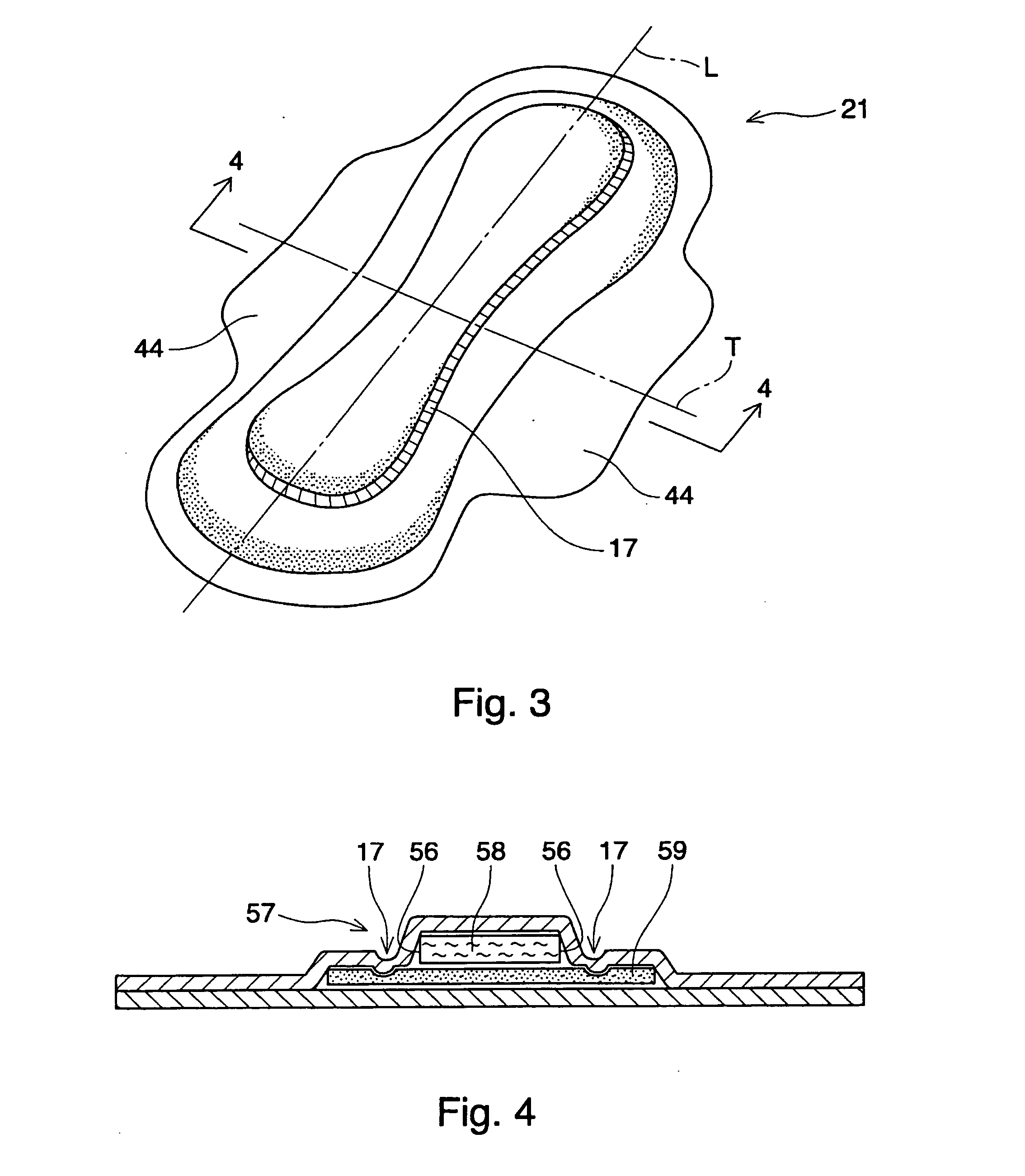 Absorbent article including airlaid mixture material containing thermoplastic fibers treated with phosphate ester or sulfate ester