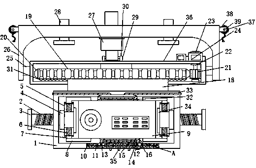 Computer visual image projection device