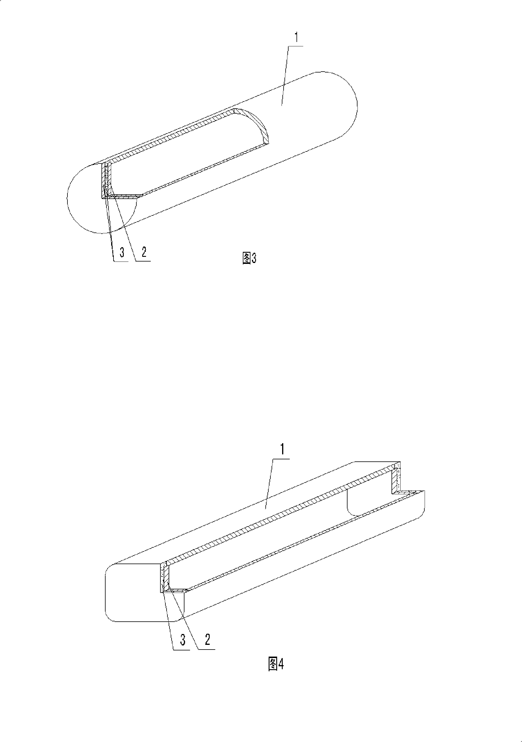 Hollow tube for filling concrete