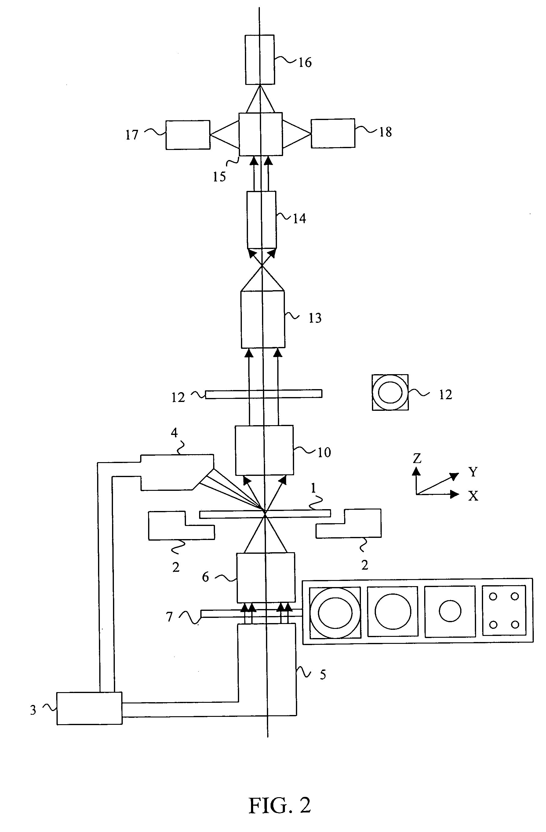 Method and apparatus for reticle inspection using aerial imaging