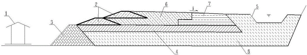 Method for building fill dams in red mud disposal site through slurry dry method and structure of fill dam