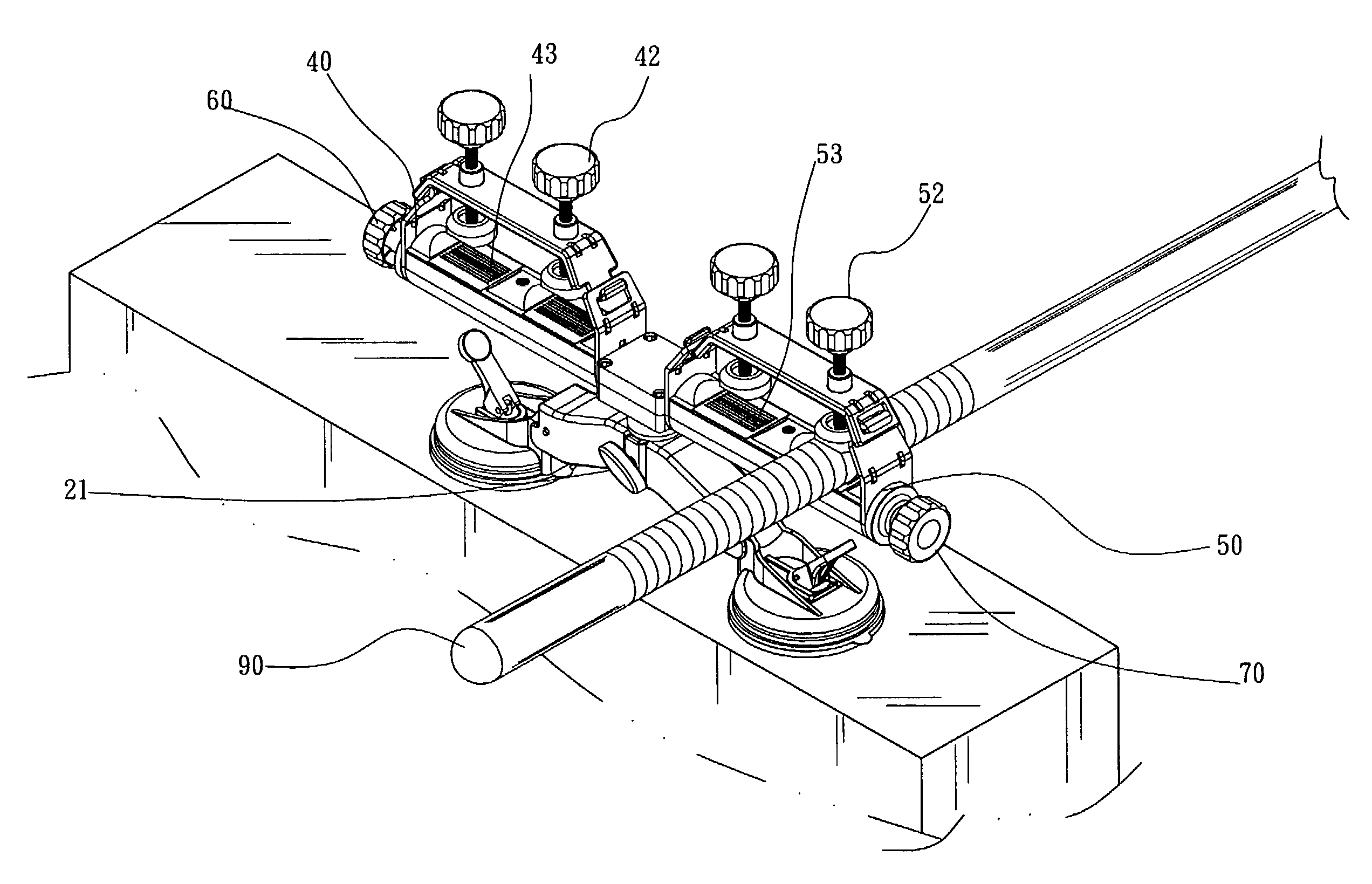 Fishing rod fixing device