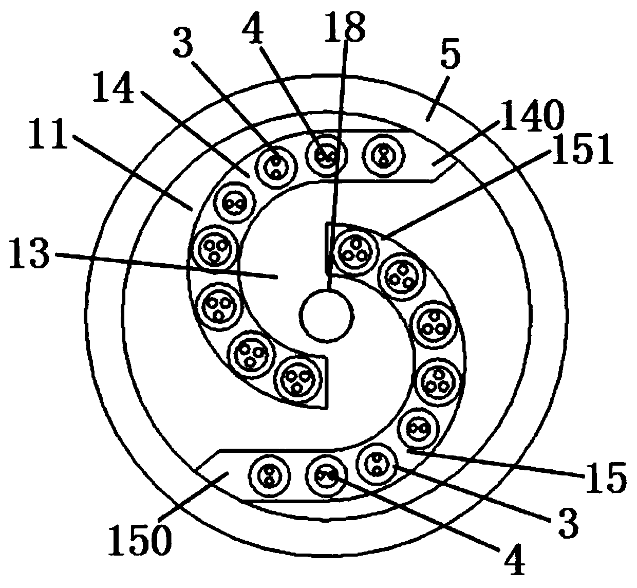 Optical cable and electric cable easy to strip