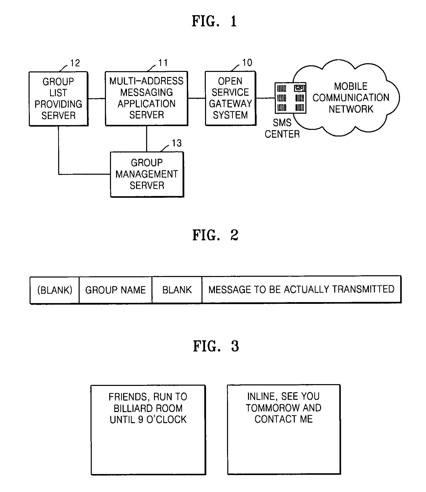 Short message service system and method