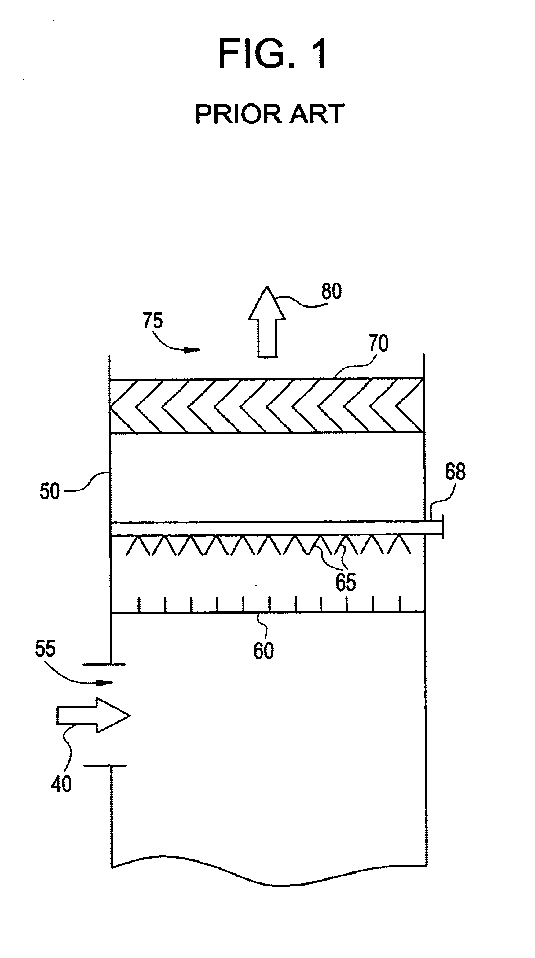 Flue gas desulfurization system with a stepped tray